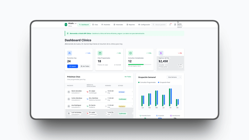 Portada del proyecto Vitalis ERP